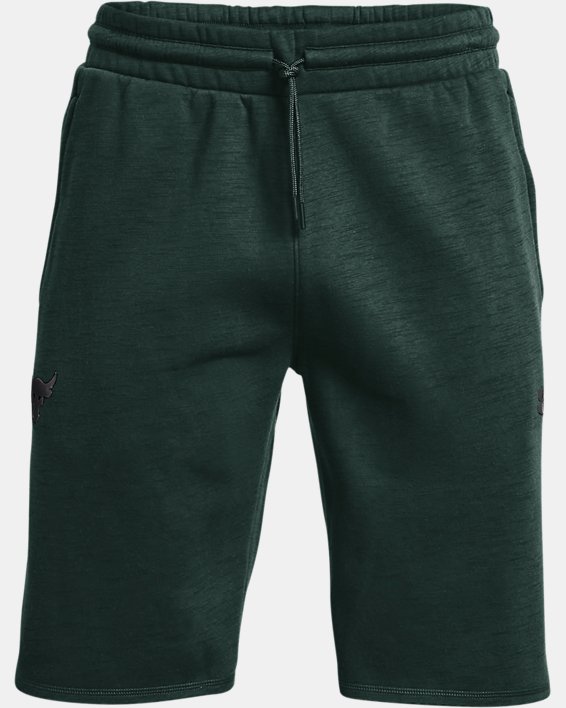 Men's Project Rock Charged Cotton® Fleece Shorts, Green, pdpMainDesktop image number 4